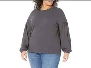 Madewell Crepe Drop-Shoulder Bubble Sleeve Tee